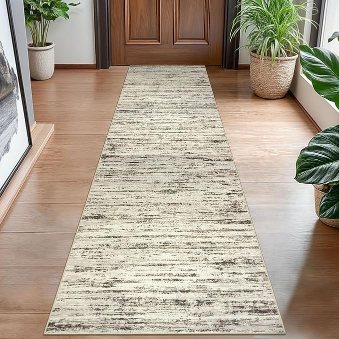 Modern Abstract Hallway Runner Rug by lansny
