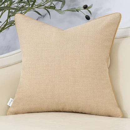 Yangest Patchwork Pillow Cover 18x18 Inch Luxury Cotton and Linen Cushion Cover - Image 2