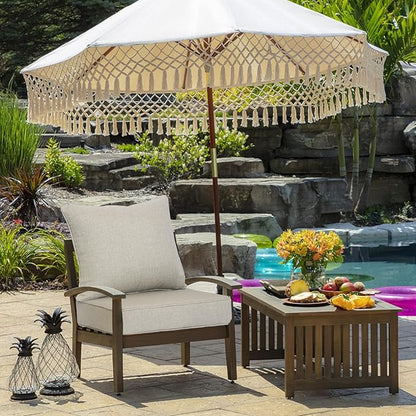 Outdoor 22x24 Inch Deep Seat Patio Cushion Set Outdoor Chair Cushions - Image 2