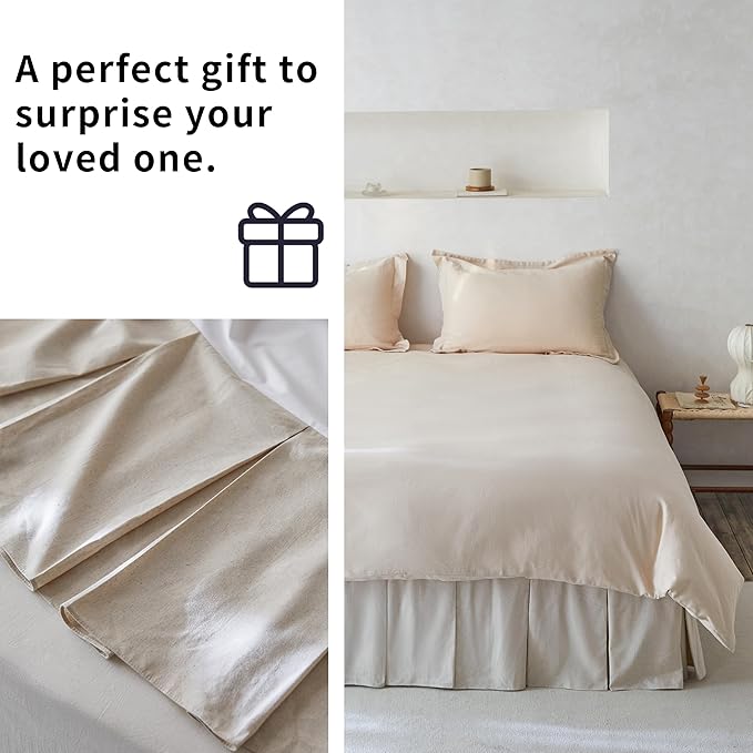 BISELINA French Linen Pleated Bed Skirt - Image 6