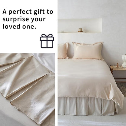 BISELINA French Linen Pleated Bed Skirt - Image 6