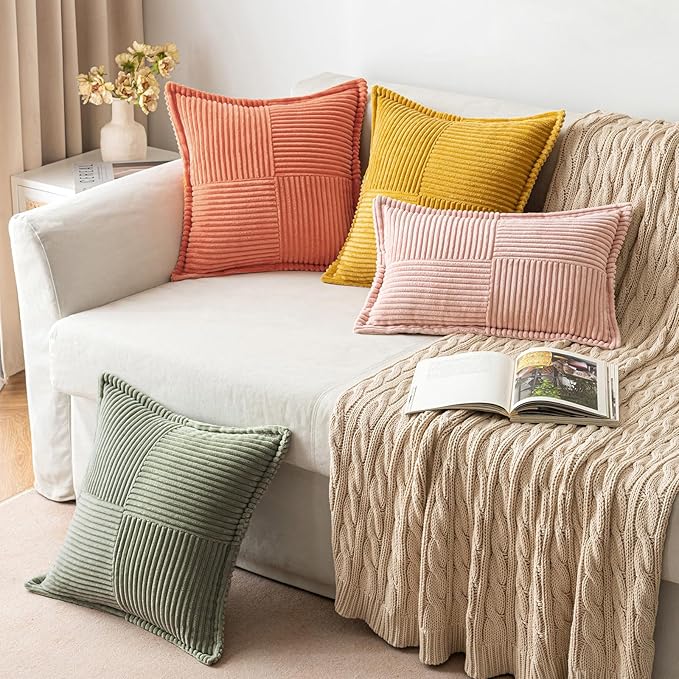MIULEE Decorative Lumbar Throw Pillow Covers - Image 4