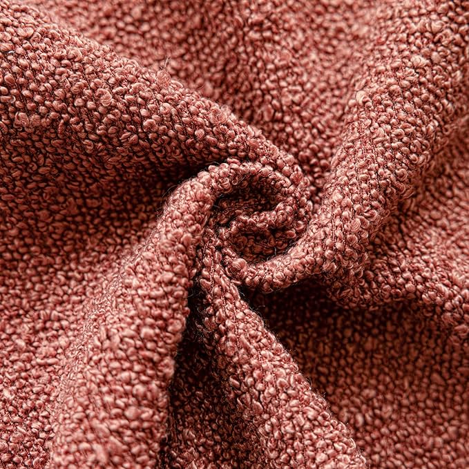 Foindtower Decorative Textured Boucle Throw Pillow Covers Accent Solid Pillow - Image 3