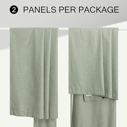 Sage Green Boho Blackout Curtains 72 Inch Length - Image 9