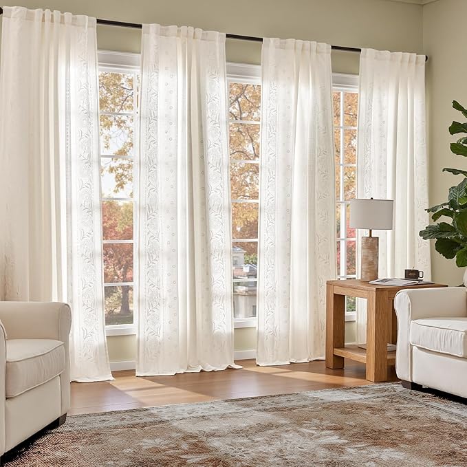 jinchan Winslow Lined Linen Curtains - Image 3
