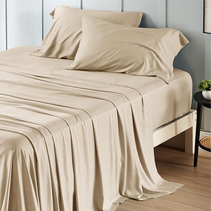 Bedsure California King Sheet Sets, Cooling Sheets by BEDSURE