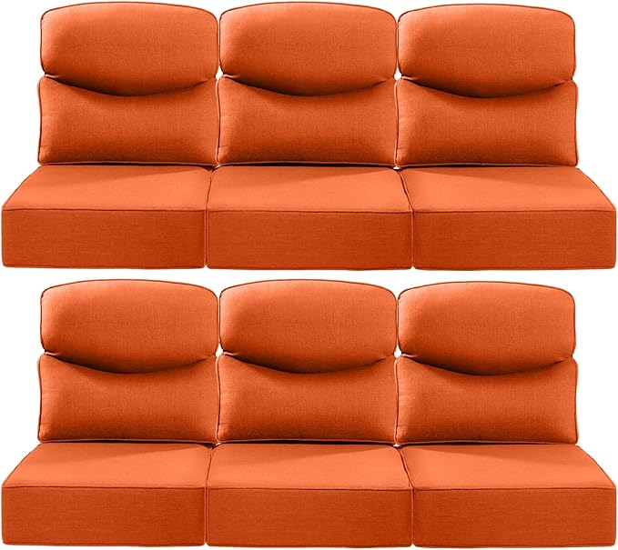 Luxury 24x24x6 Inch Smile Patio Cushions by ACTREST