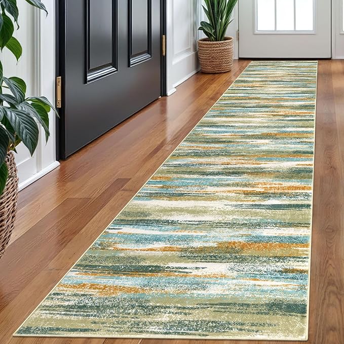Modern Abstract Runner Rug 2x10 by lansny