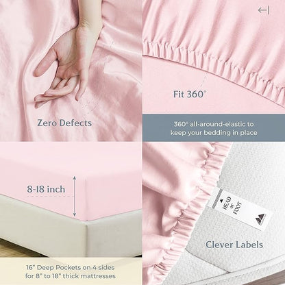 Mayfair Linen 500 Thread Count Twin XL Cotton Sheets - Image 5