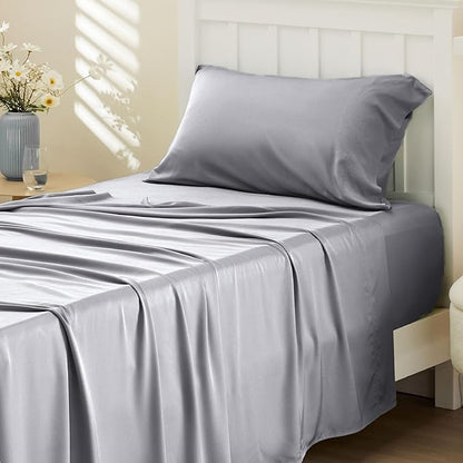 Bedsure Cooling Sheets Twin, Rayon Derived from Bamboo, Cooling Sheets by BEDSURE