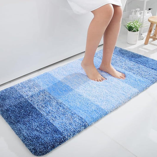 OLANLY Bathroom Runner Rugs 47x24, Extra Soft Absorbent Microfiber Bath Rugs by OLANLY