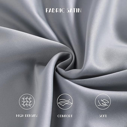 NTBAY Zippered Silk Satin Toddler Pillowcases - Image 2