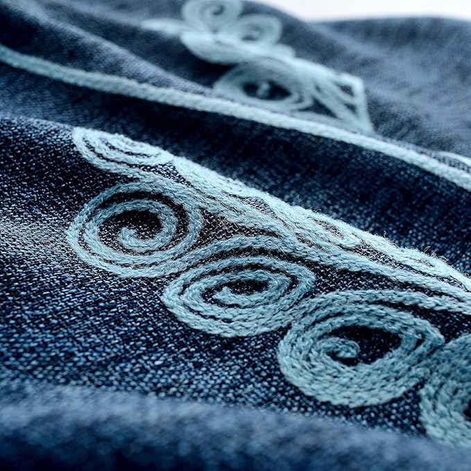 Melodieux Wheat Embroidery Linen Textured Curtain - Image 6