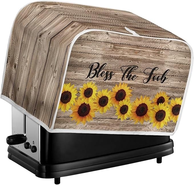 Sunflower 2 Slice Toaster Cover, Dustproof Bread Maker Oven Cover, Small - Image 6
