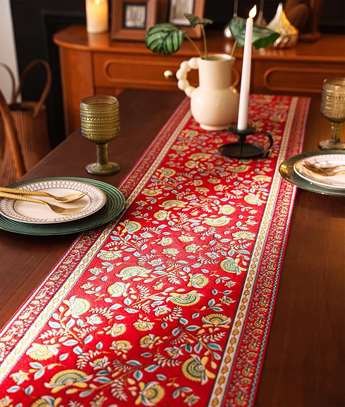 13×72 Inch Table Runner, Retro-Luxury Tassels Series - Image 3