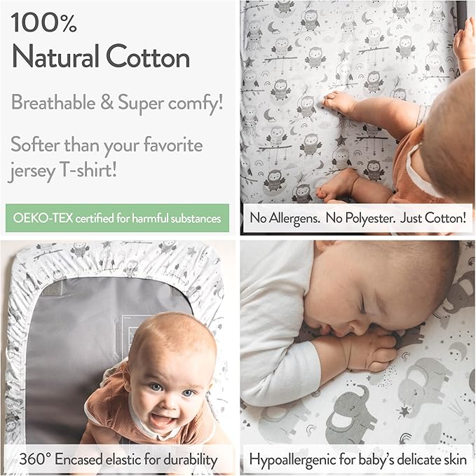 Bassinet Fitted Sheets Compatible - Image 3