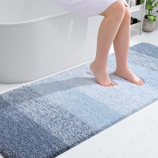 OLANLY Bathroom Runner Rugs 70x24, Extra Soft Absorbent Microfiber Bath Rugs by OLANLY