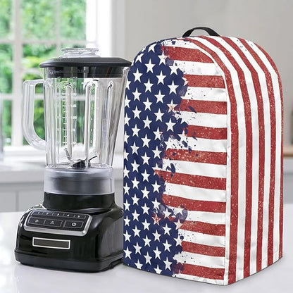 American Flag Art Blender Cover Dust Proof Small Appliance Cover Foldable Dust by Unknown