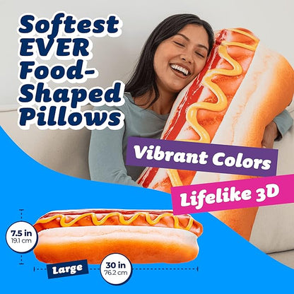 30" 3D Supreme Hot Dog Throw Pillow - Image 2