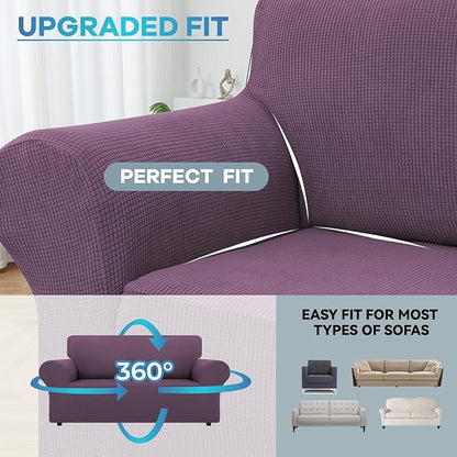 LURKA Stretch Loveseat Sofa Slipcovers 1 Piece Couch Covers - Image 4