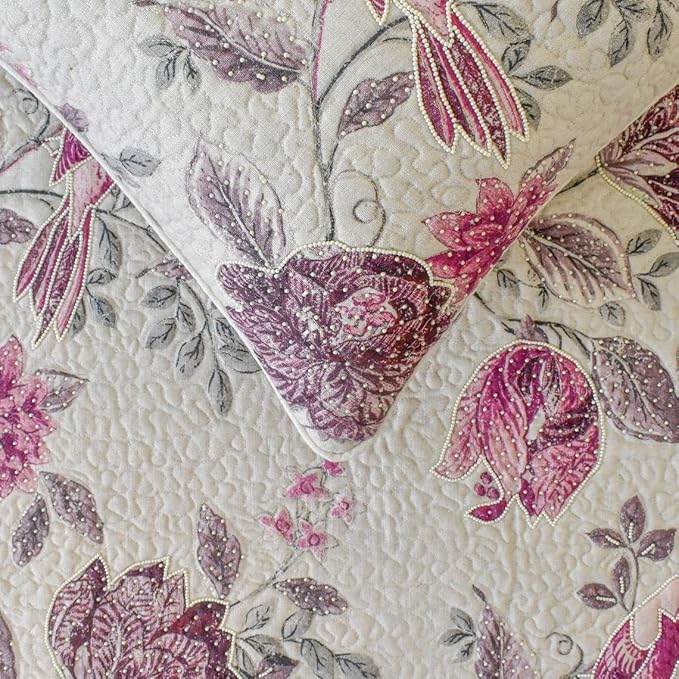 The HomeCentric King/Queen/Twin Pink Decorative Queen 74"x18" Bed Runner - Image 4
