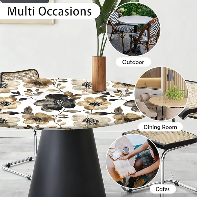 Farmhouse Fitted Round Tablecloth - Image 4