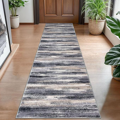 Modern Abstract Hallway Runner Rug by lansny