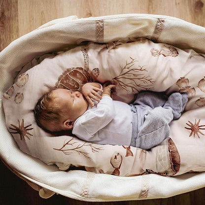 Gllquen Baby Bassinet Sheets Set 2-Pack, Breathable Cozy Bassinet Fitted Sheet - Image 5