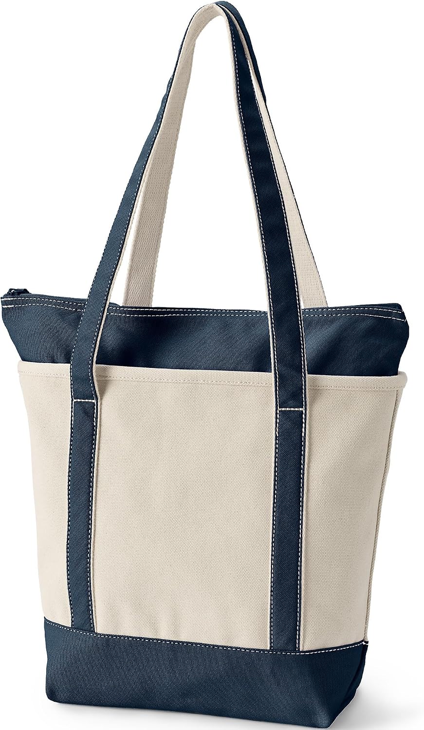 Lands' End Zip Canvas Tote