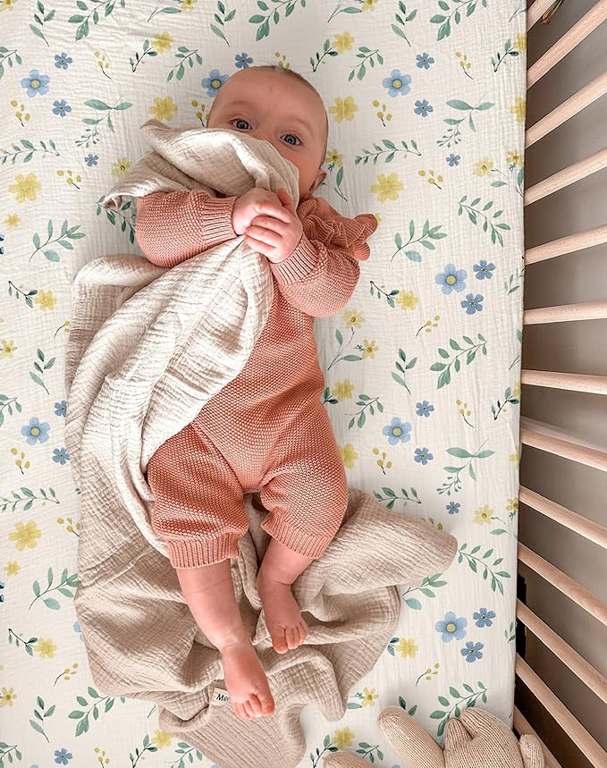Bassinet Sheet for Baby Boy and Girl 2 Pack, Fitted Sheets for Rectangle - Image 5