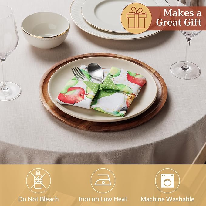 Maison d' Hermine Cloth Napkins Set of 4 100% Cotton Soft & Durable Everyday - Image 4