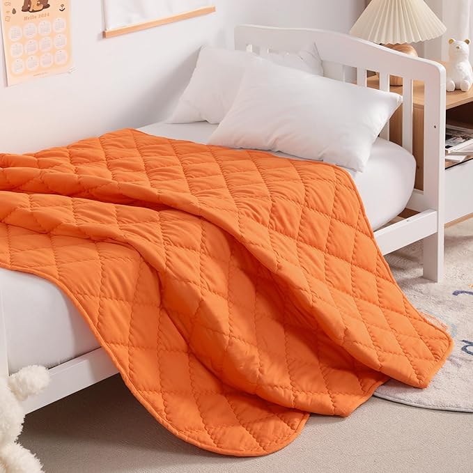 NTBAY Down Alternative Toddler Comforter, Lightweight and Warm Solid Color Baby - Image 2