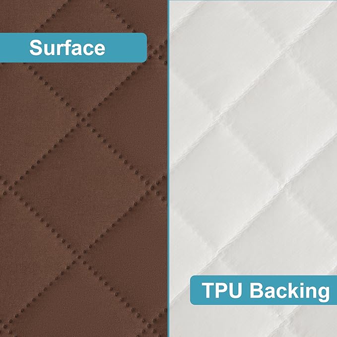 NTBAY 2 Pack Waterproof Mini Crib Mattress Protector, Quilted 24"x38" Fitted - Image 3