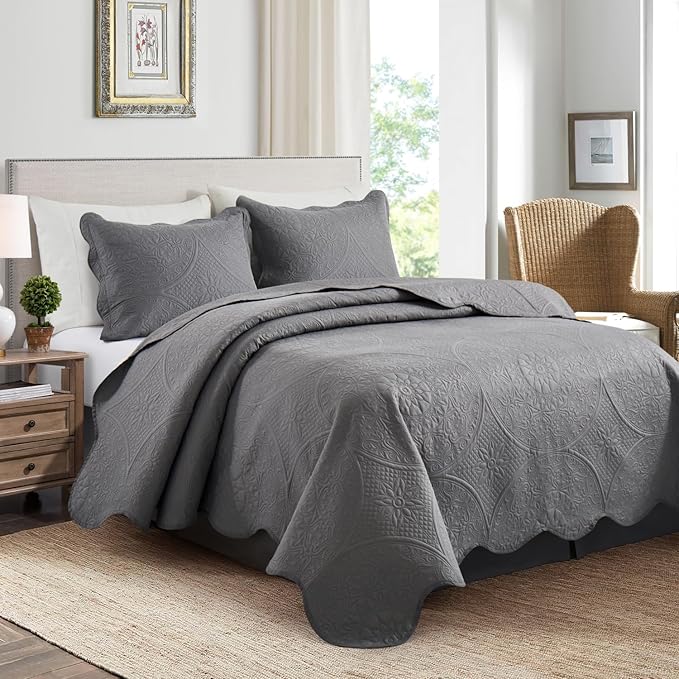 IR Imperial Rooms Queen Quilt Bedding Set Size + 2 Pillow Shams - Image 3