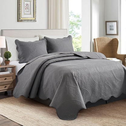 IR Imperial Rooms Queen Quilt Bedding Set Size + 2 Pillow Shams - Image 3