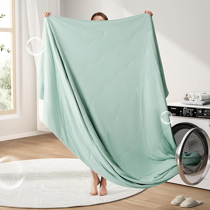 EASELAND Cooling Comforter King, Cold Touch Fabric Absorbs Body Heat, - Image 7