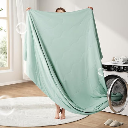 EASELAND Cooling Comforter King, Cold Touch Fabric Absorbs Body Heat, - Image 7