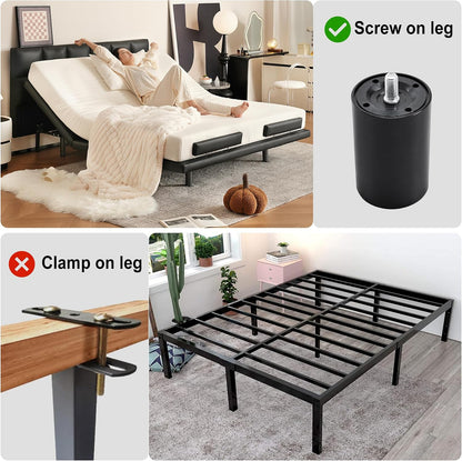 adjustable bed legs replacement for adjustable bed frame, close-up detail