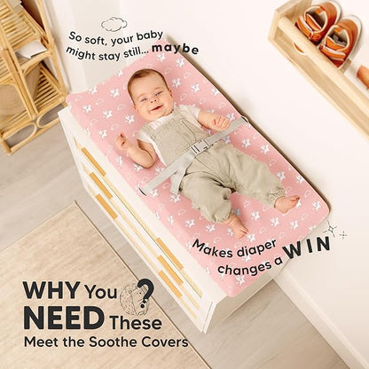 2-Pack Organic Changing Pad Covers - Image 2