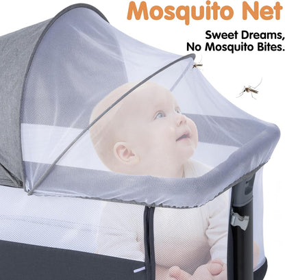 4 in 1 bassinet bedside sleeper with rocking, package contents