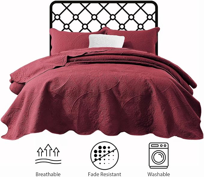 IR Imperial Rooms Twin Quilt Bedding Set Size + 1 Pillow Shams - Image 7