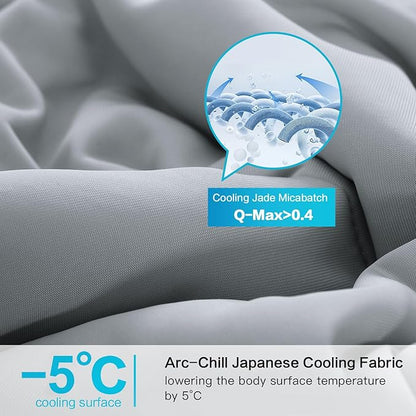 EASELAND All Season Cooling Comforter Queen, Cold Touch Fabric Absorbs Body Heat - Image 3