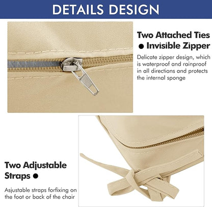 Outdoor Chair Cushions 22 x 22 Inch Waterproof Patio Chair Cushions - Image 8