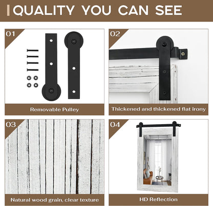 cogood farmhouse bathroom mirrors for over sink, package contents