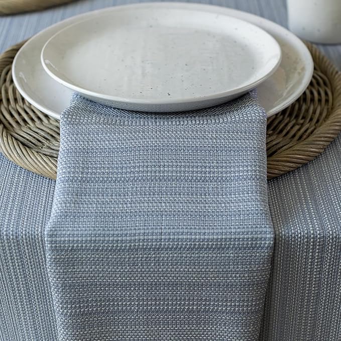Benson Mills Cameron Textured Fabric Table Cloth, - Image 2