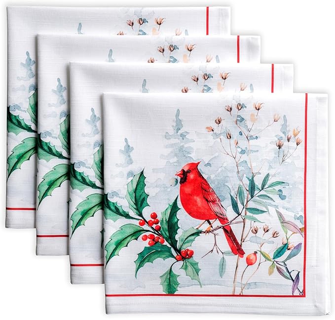 Maison d' Hermine Cloth Napkins Set of 4 100% Cotton by MaisondHermine