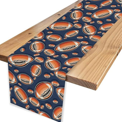Rugby Table Runner, Seasonal Rugby Boy Football Game Day Sports Themed Birthday - Image 4