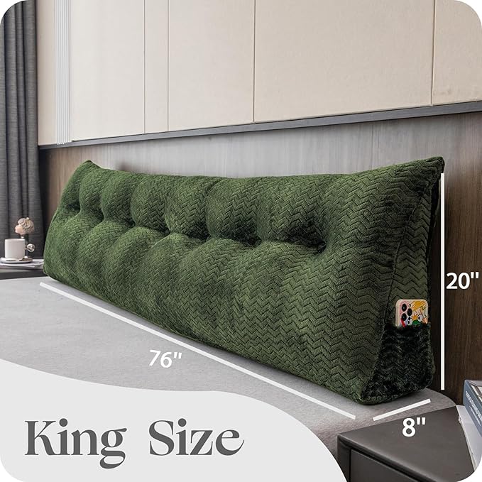 Large Bolster Triangular Headboard Wedge Backrest Positioning Support Bed Rest - Image 2