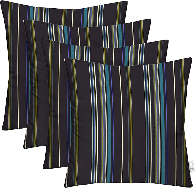 RSH DECOR: Sunbrella Square Throw Pillows Set of 4 | 17" x 17" | Water and by RSHDECOR