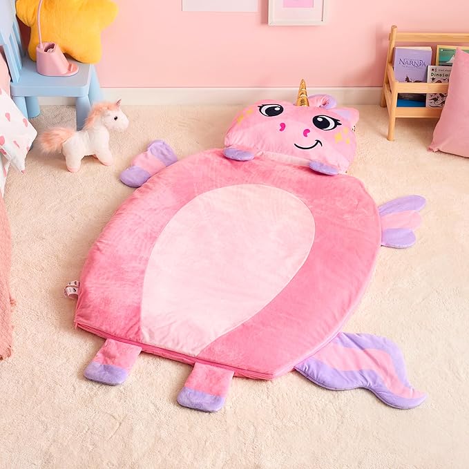 JOIEDOMI Kids Sleeping Bag 4 5 6 Year Old Girl Gifts Toddler Nap Mat - Image 2